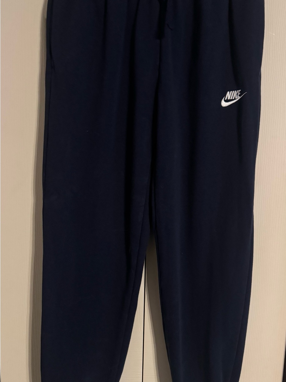 Nike Women’s Navy Blue Joggers with White Swoosh